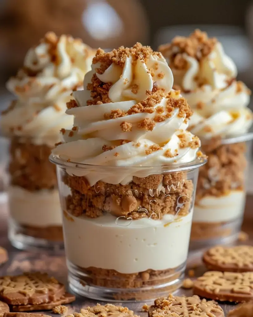 Cookie Butter Cheesecake Cups
