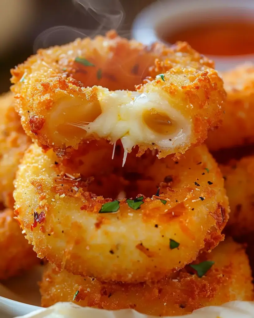 Cheesy Stuffed Mozzarella Onion Rings 1 3 2 27