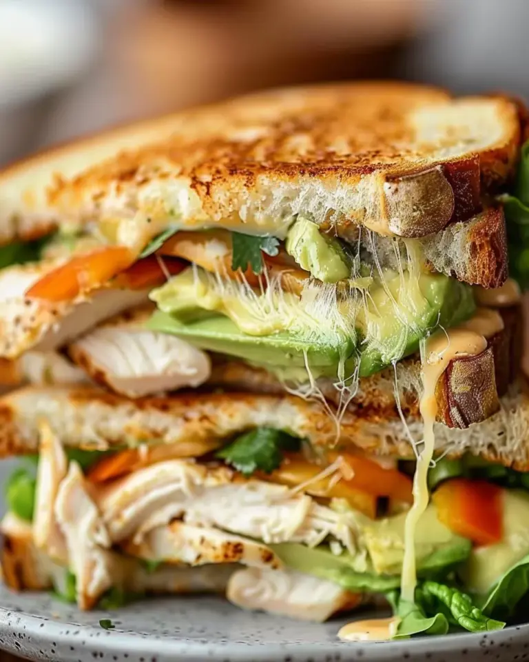 Chicken Avocado Melt Sandwich