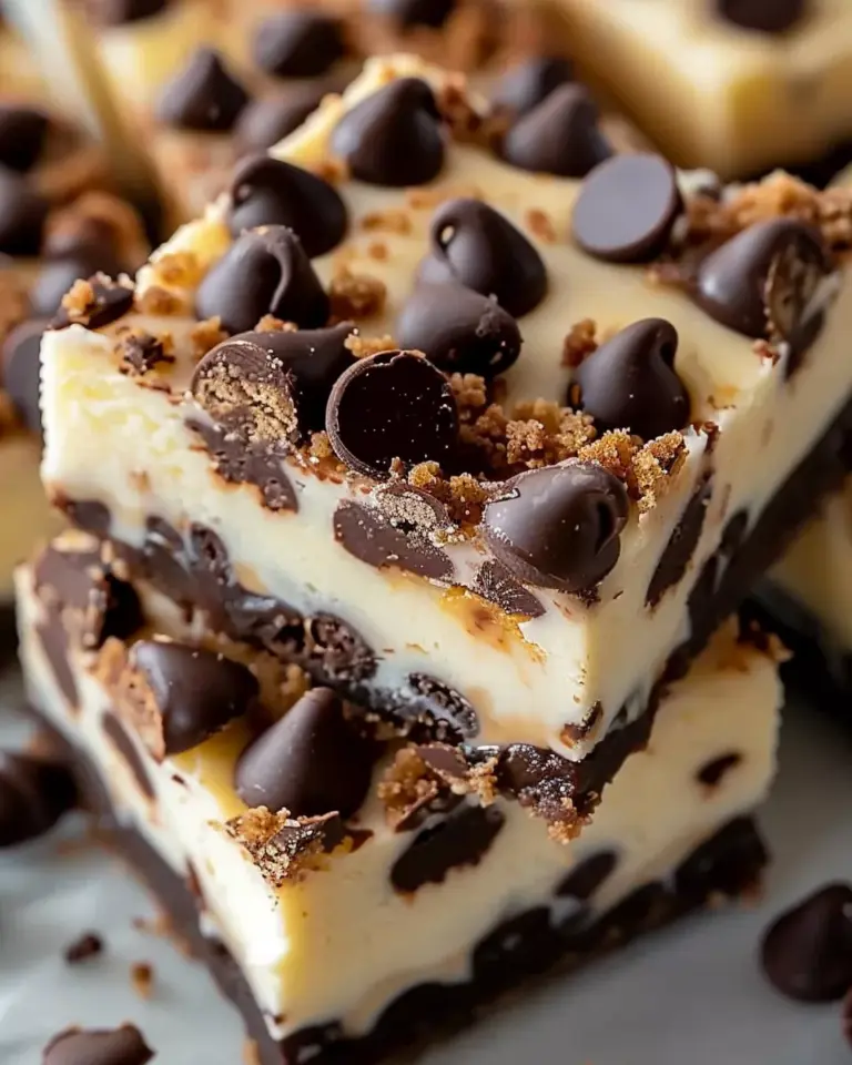 Chocolate Chip Cheesecake Bars: The Ultimate Dessert Recipe