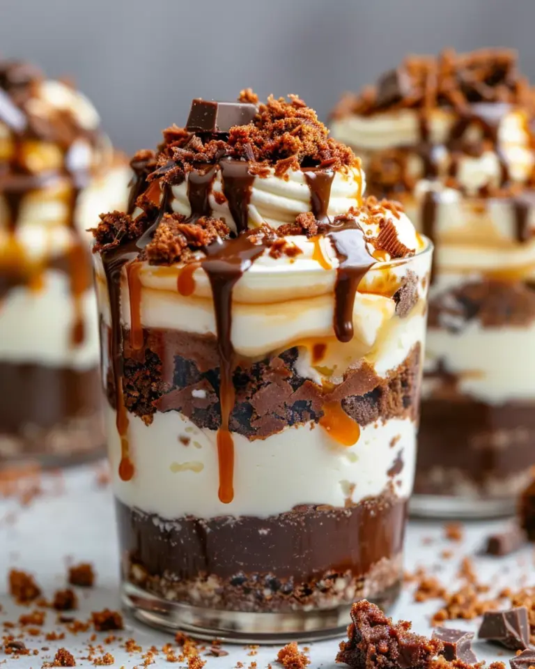 Loaded Brownie Cheesecake Cups