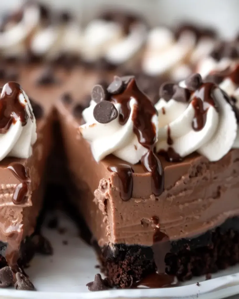 no bake brownie batter cheesecake