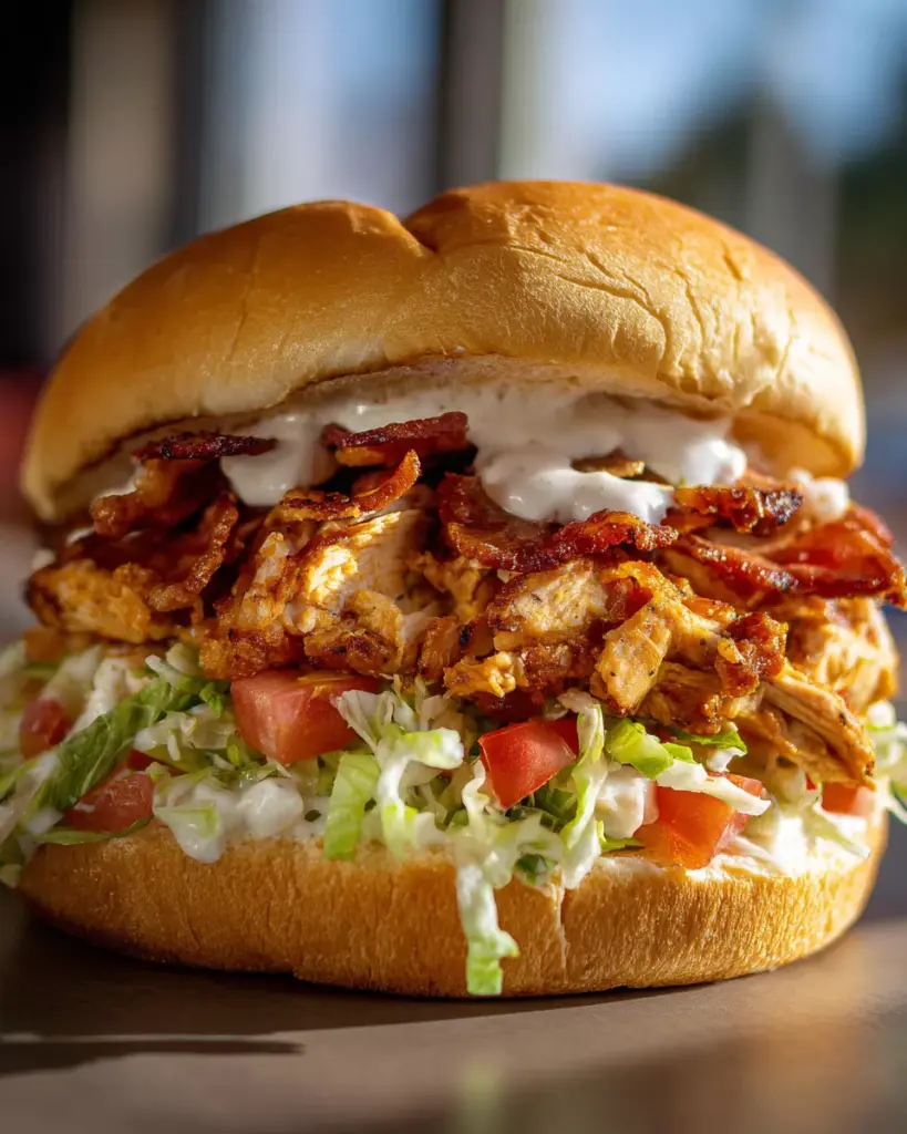 Chopped Chicken Bacon Ranch Sandwich Recipe