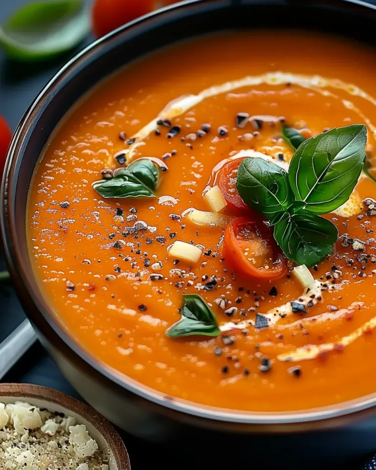 Creamy Roasted Garlic Tomato Soup
