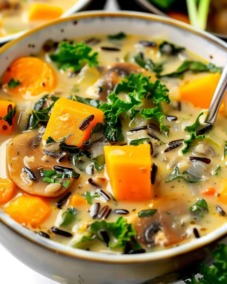 Cozy Autumn Wild Rice Soup