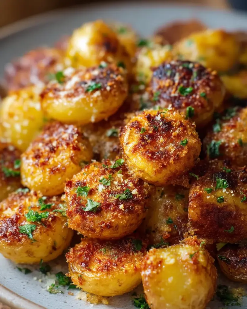 Crispy Parmesan Crusted Baby Potatoes: The Perfect Side Dish