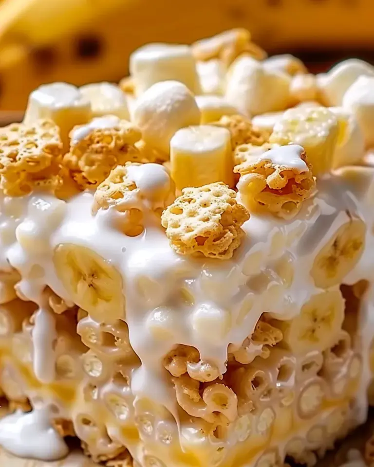 Banana Pudding Rice Krispie Treats