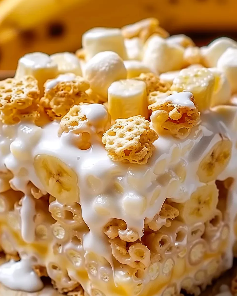 Banana Pudding Rice Krispie Treats