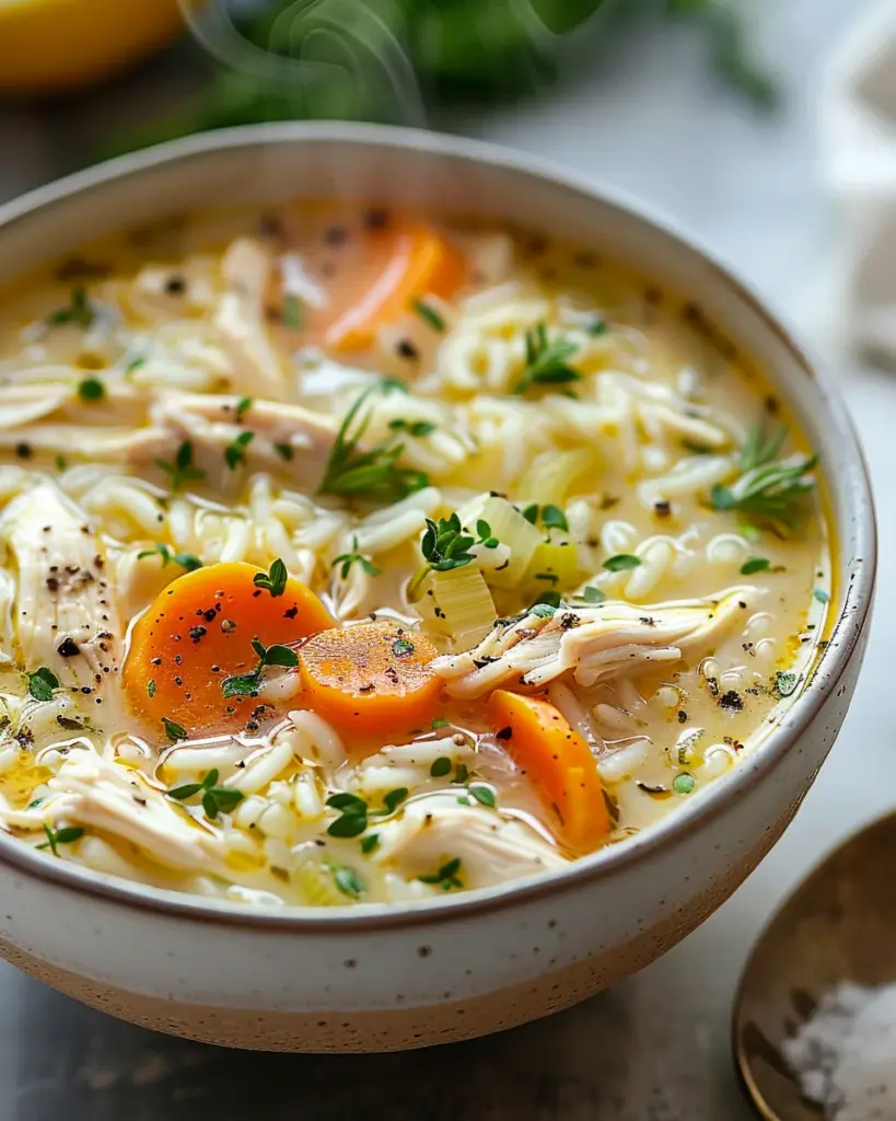 greek lemon chicken soup