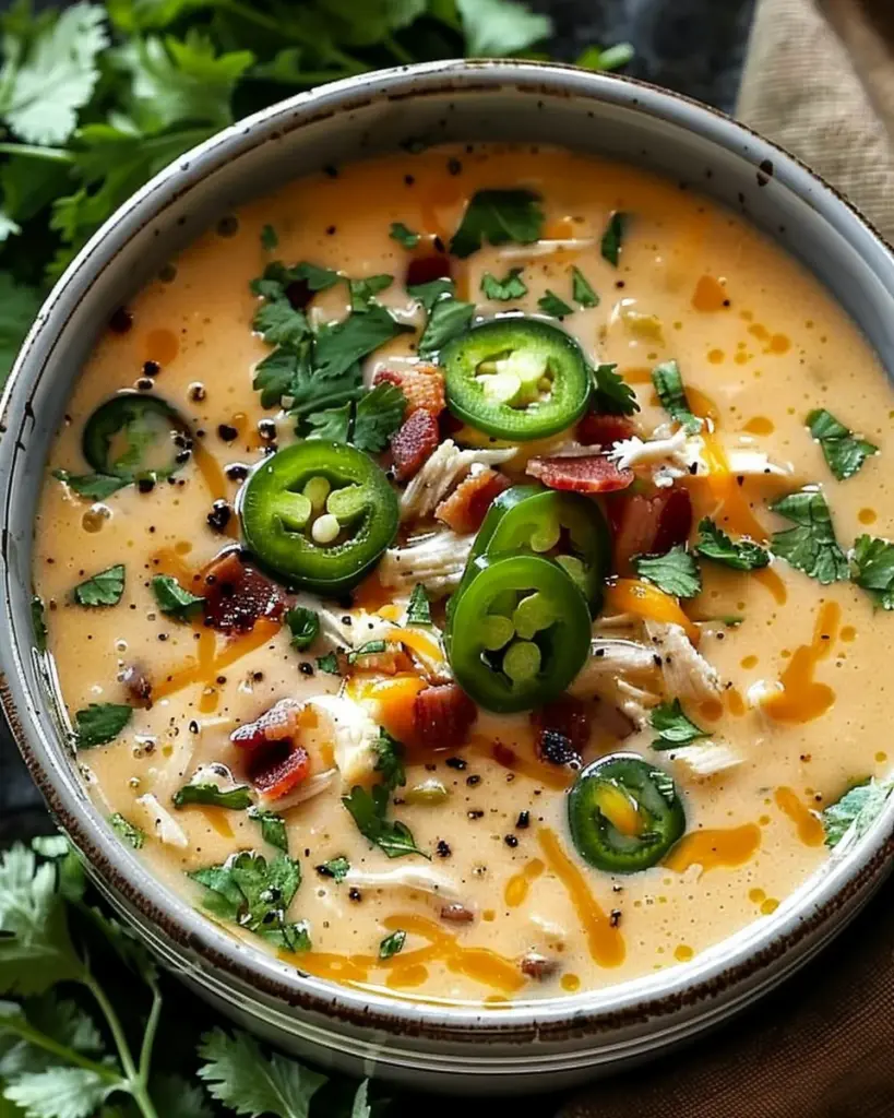 Spicy Jalapeño Popper Chicken Soup Recipe