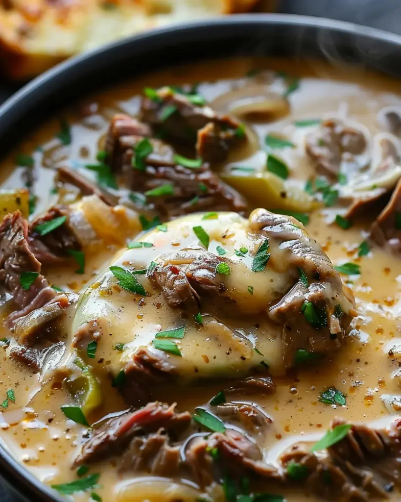 One-Pot Philly Cheesesteak Soup 1 F 1