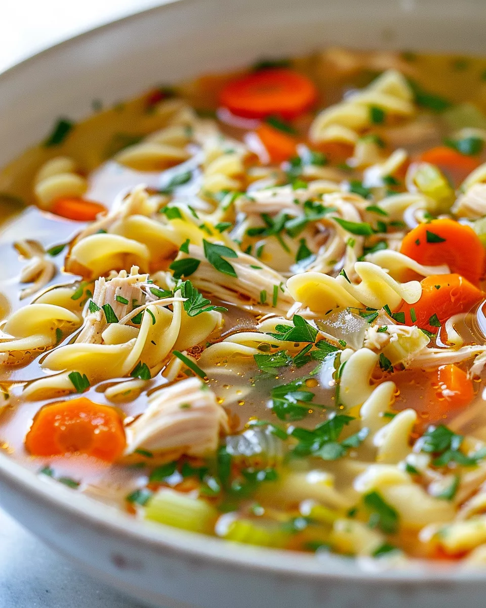 Slow Cooker Chicken Noodle Soup