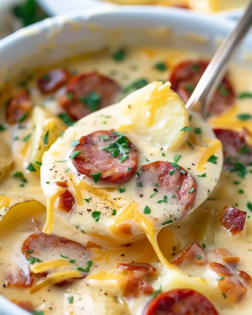 Cheesy Kielbasa Potato Soup 3 d 1 1