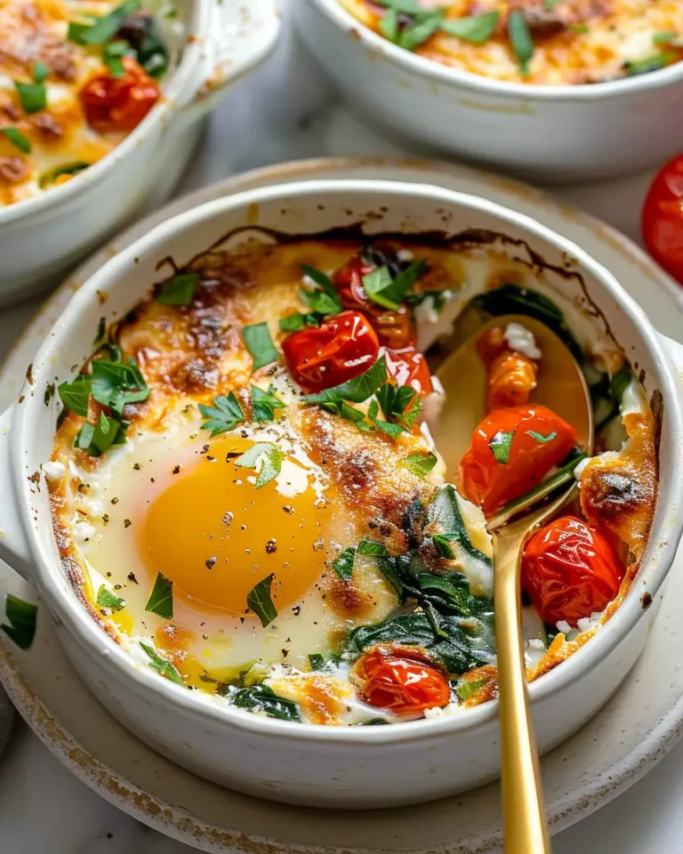 Baked Feta Eggs