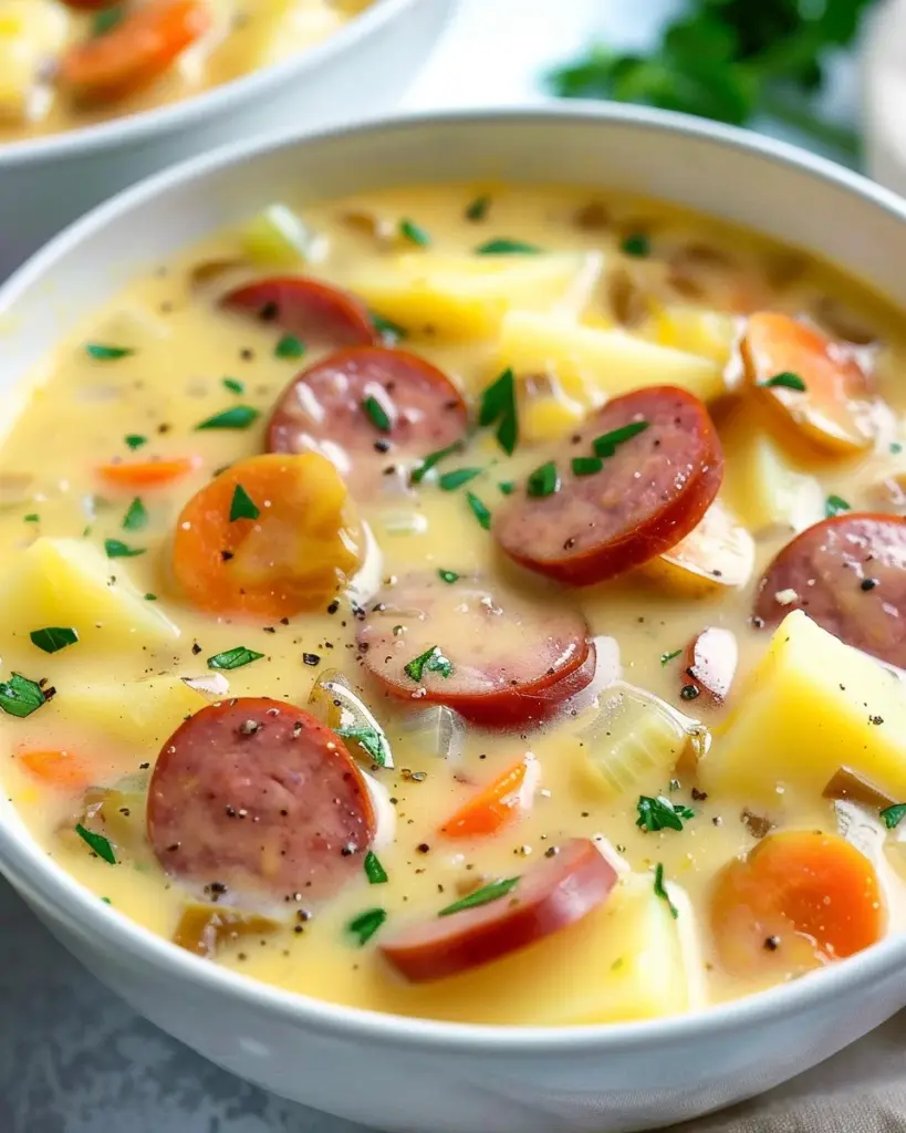 Cheesy Kielbasa Potato Soup 1 d 3