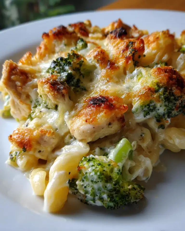Chicken And Broccoli Alfredo Bake