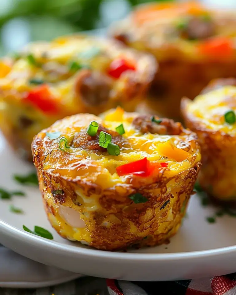 Mini Breakfast Omelets (Egg Muffins With A Tater Tot Crust)