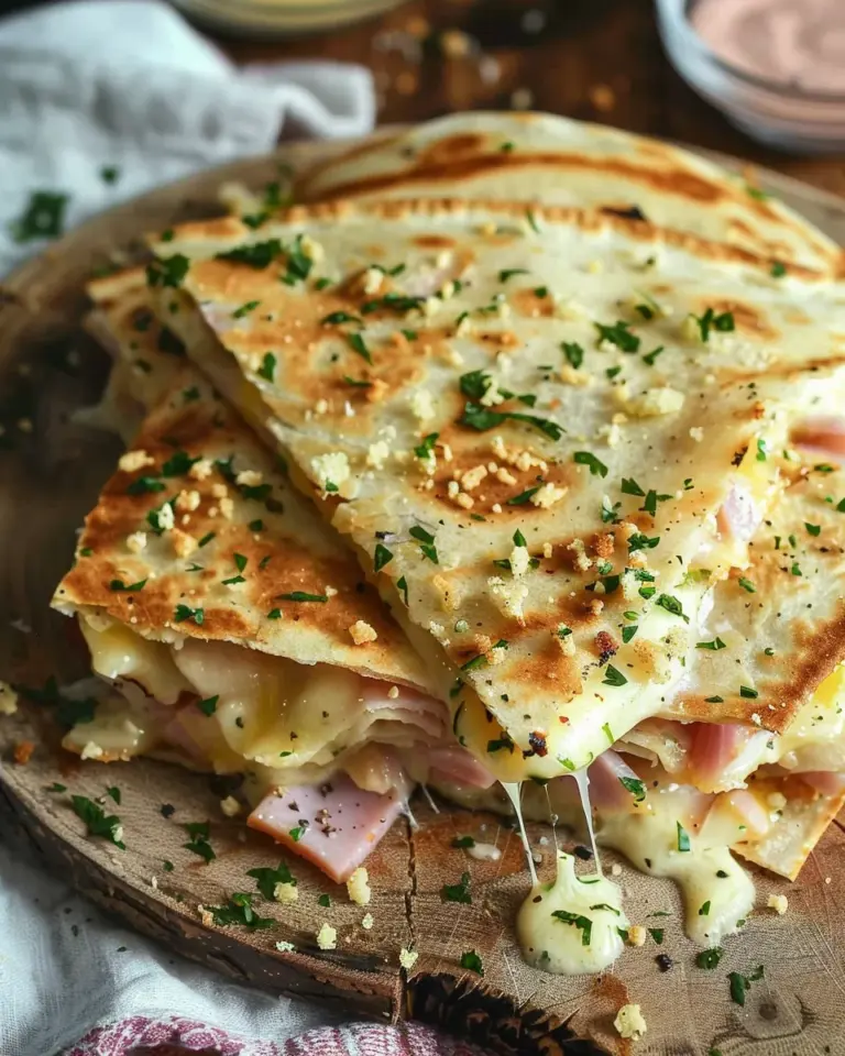 Chicken Cordon Bleu Quesadillas