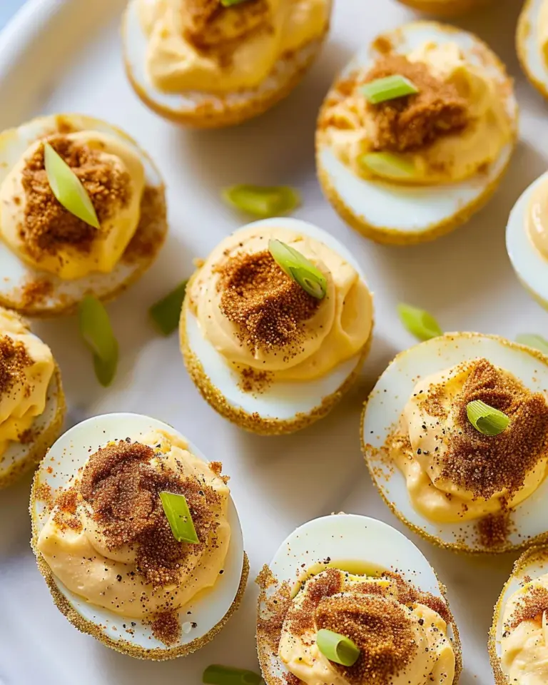 Bloody Mary Deviled Eggs