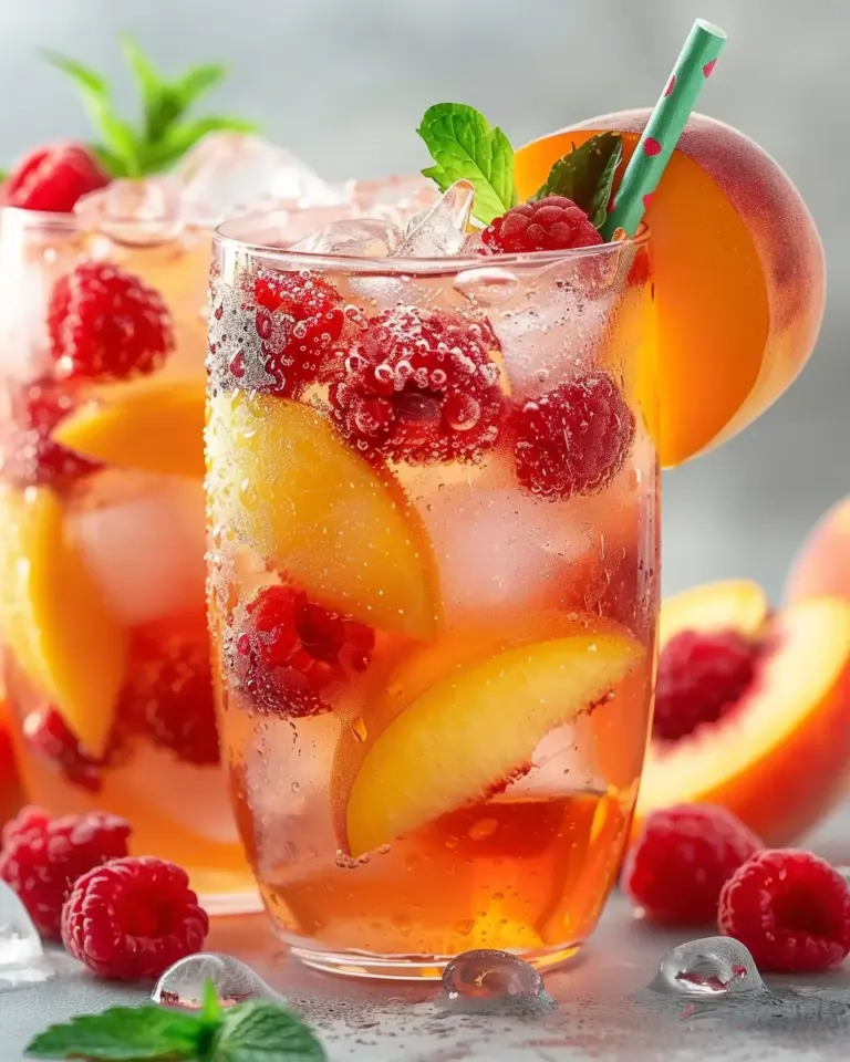 Raspberry Peach Lemonade