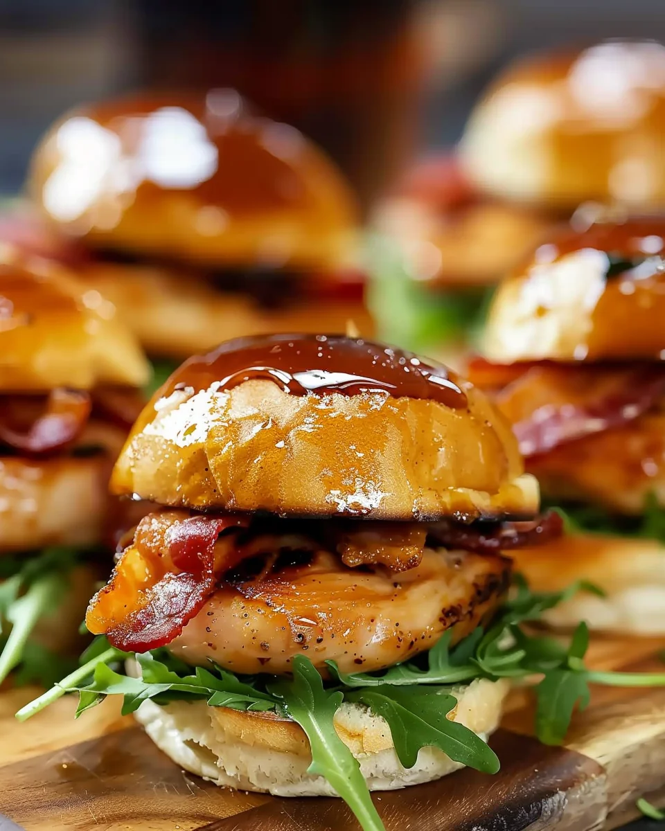 Maple Chicken & Bacon Sliders