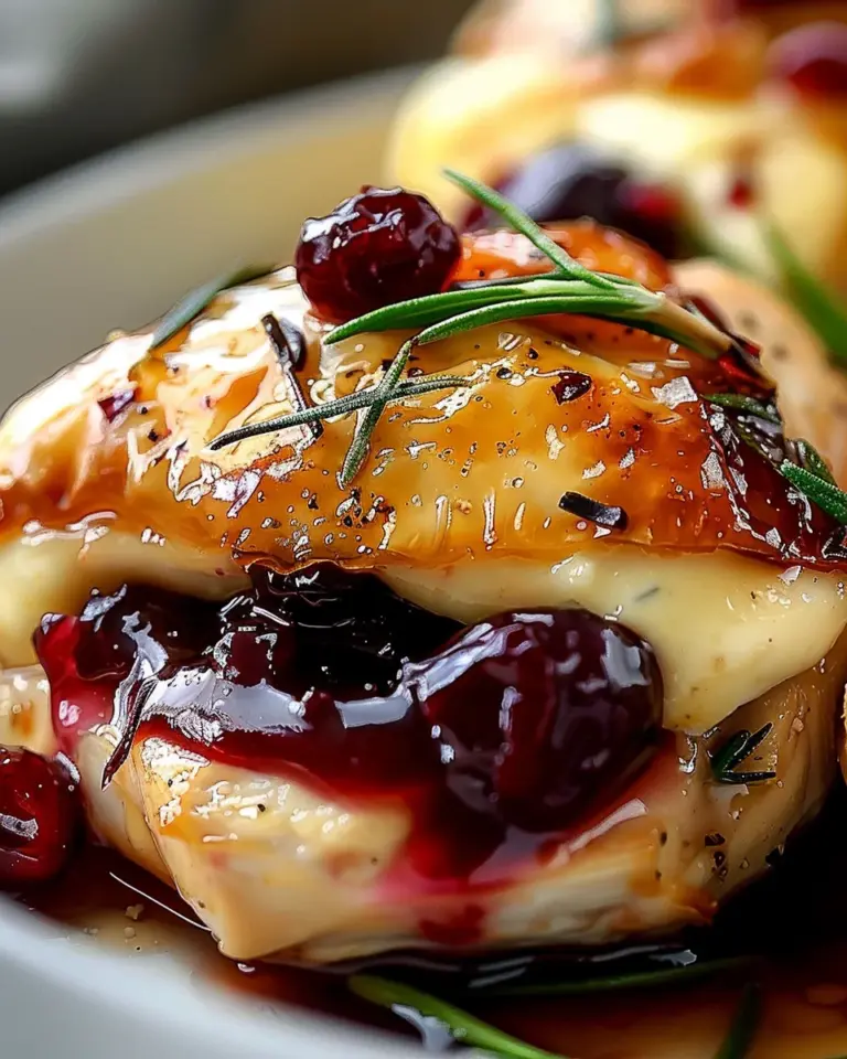 Cranberry Brie Stuffed Chicken: A Show-Stopping Dinner Party Recipe