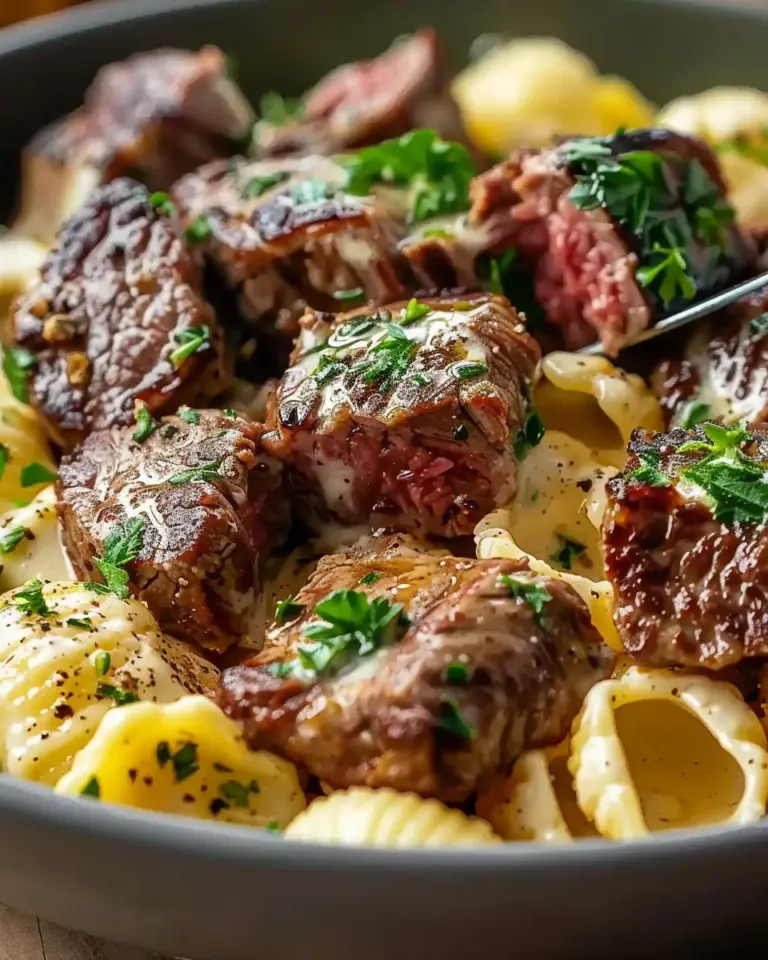 Savory Steak Bites & Pasta