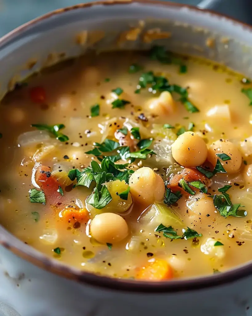 Quick Chickpea and White Bean Soup