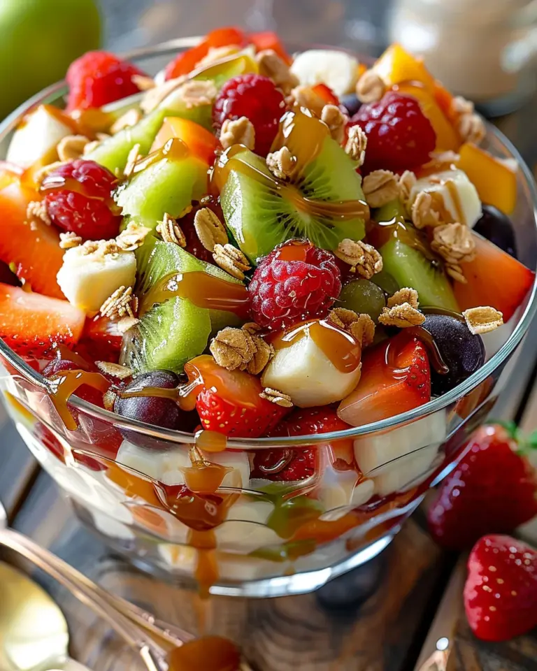 Caramel Crunch Cheesecake Fruit Salad