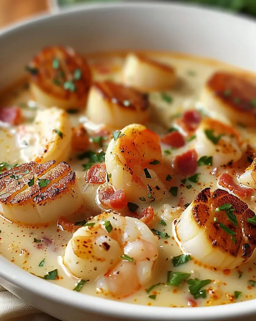 Creamy Lobster Scallop Chowder for Cozy Nights In