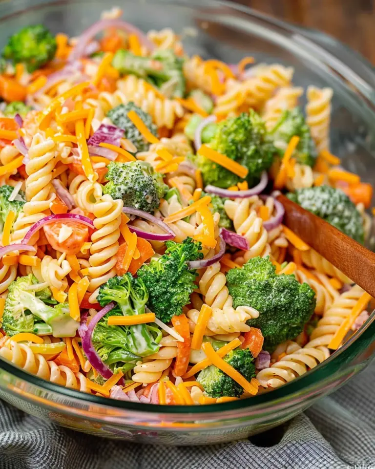 Broccoli Cheddar Pasta Salad