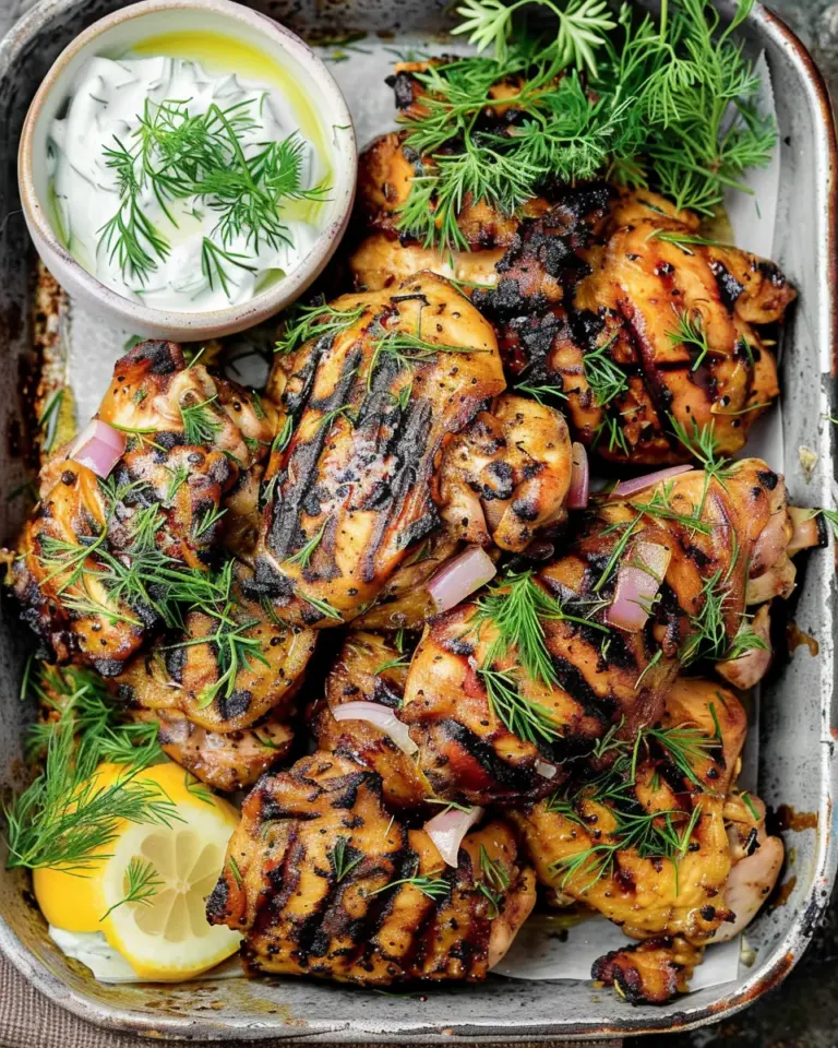 Mediterranean Grilled Chicken Thighs