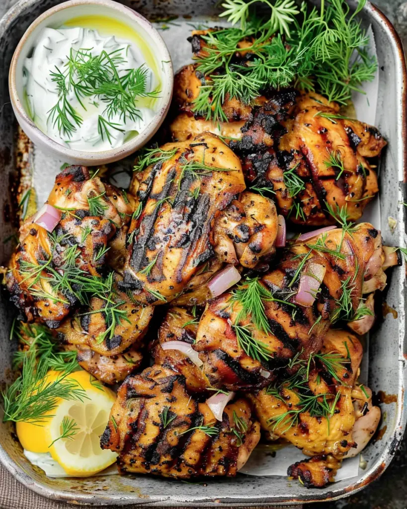 Mediterranean Grilled Chicken Thighs