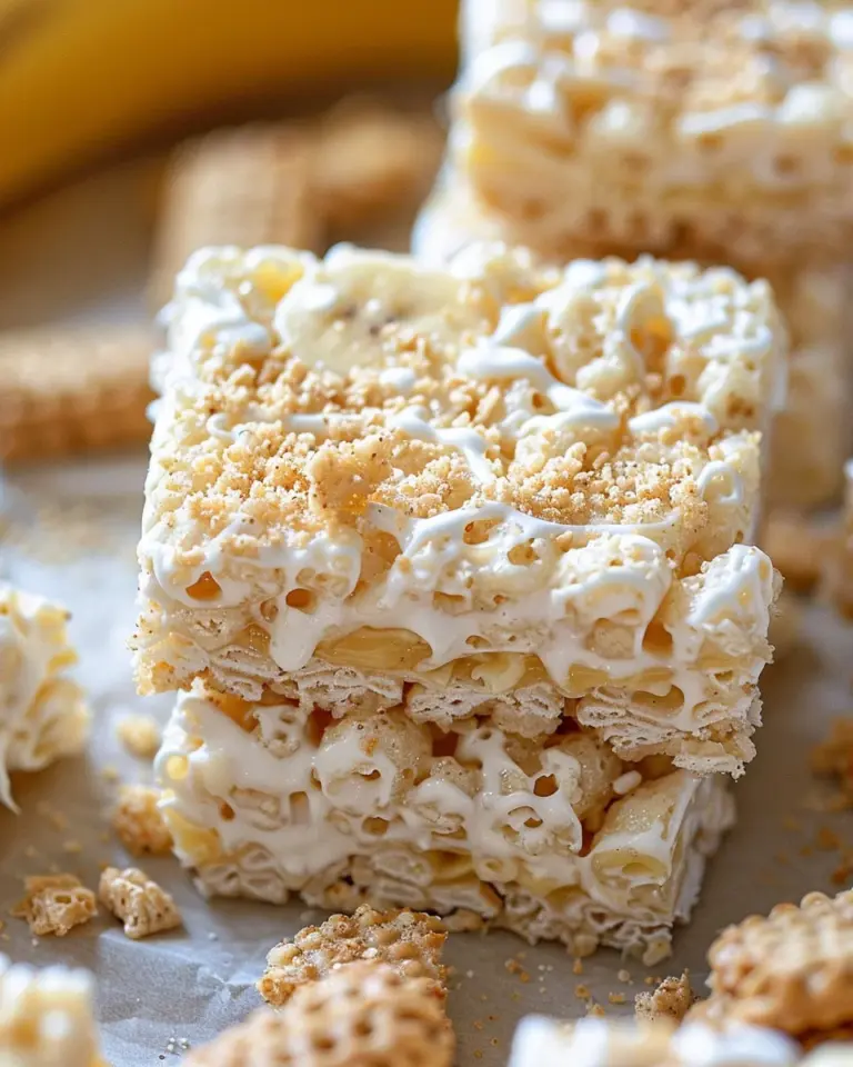 Banana Pudding Rice Krispie Treats