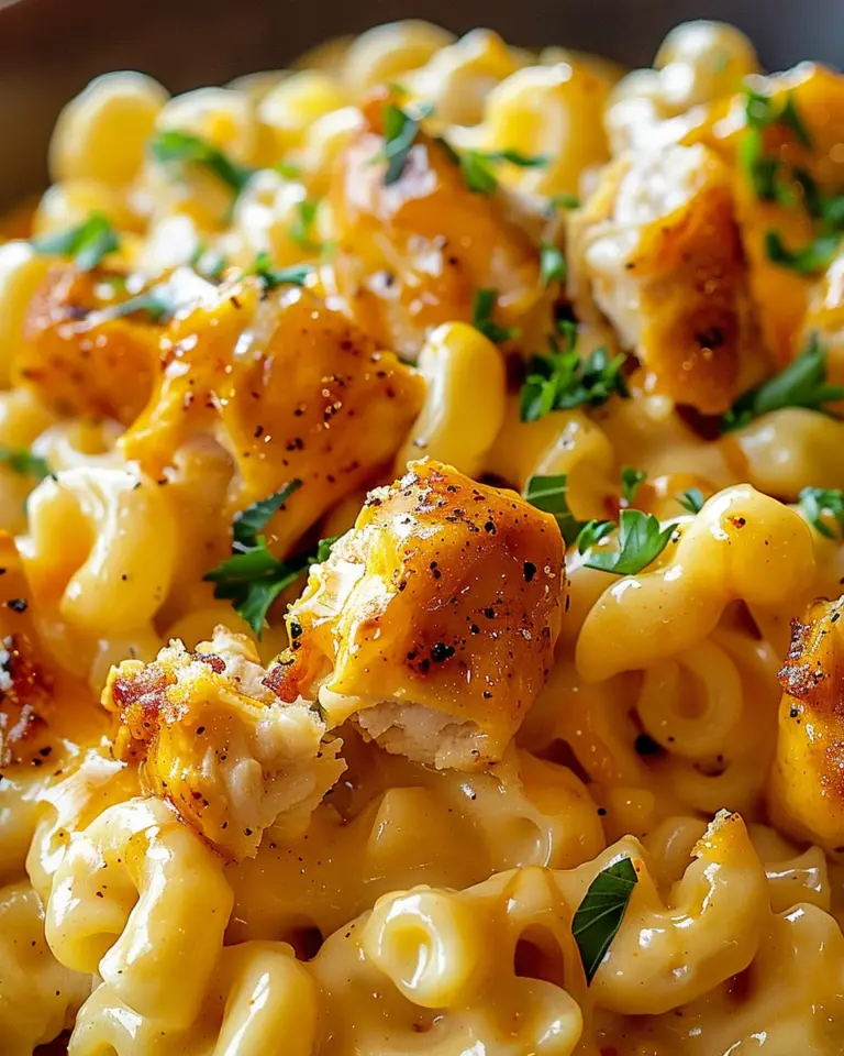Honey Pepper Chicken Mac and Cheese