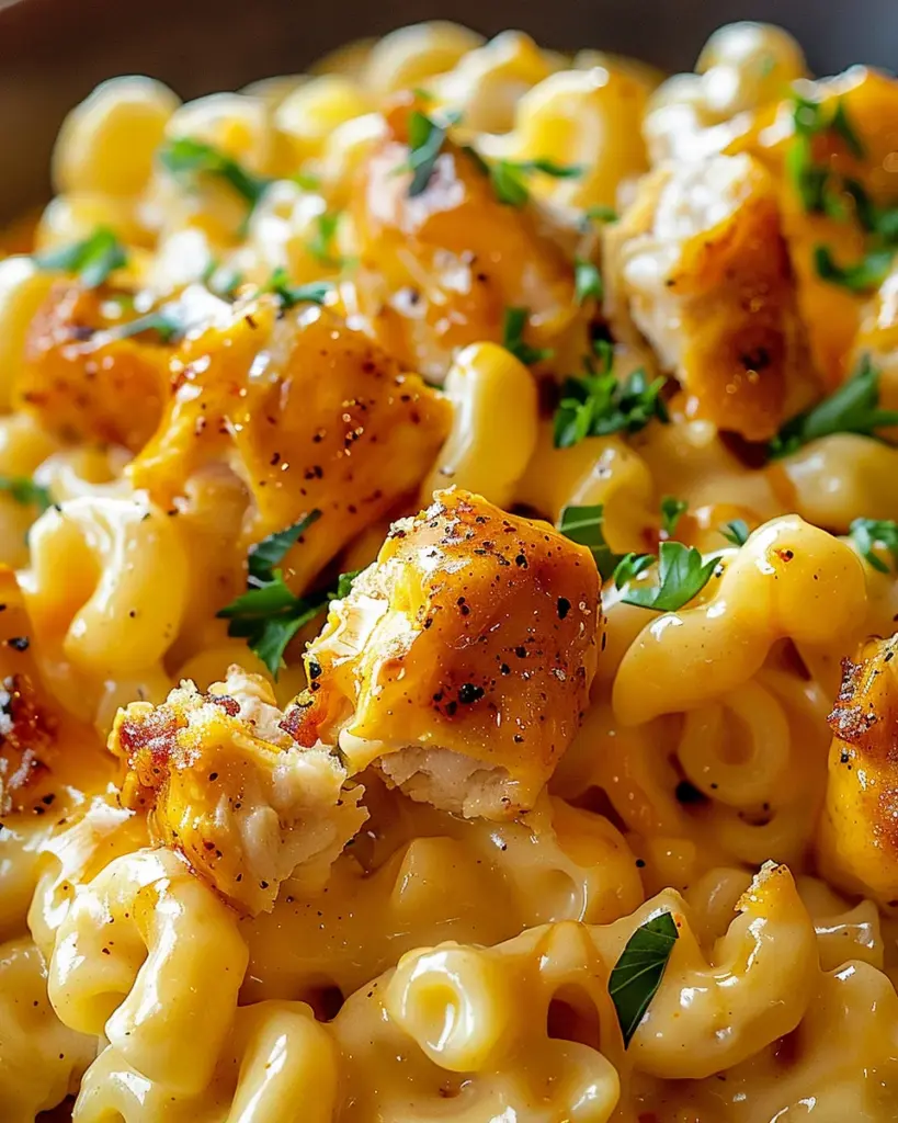 Honey Pepper Chicken Mac and Cheese