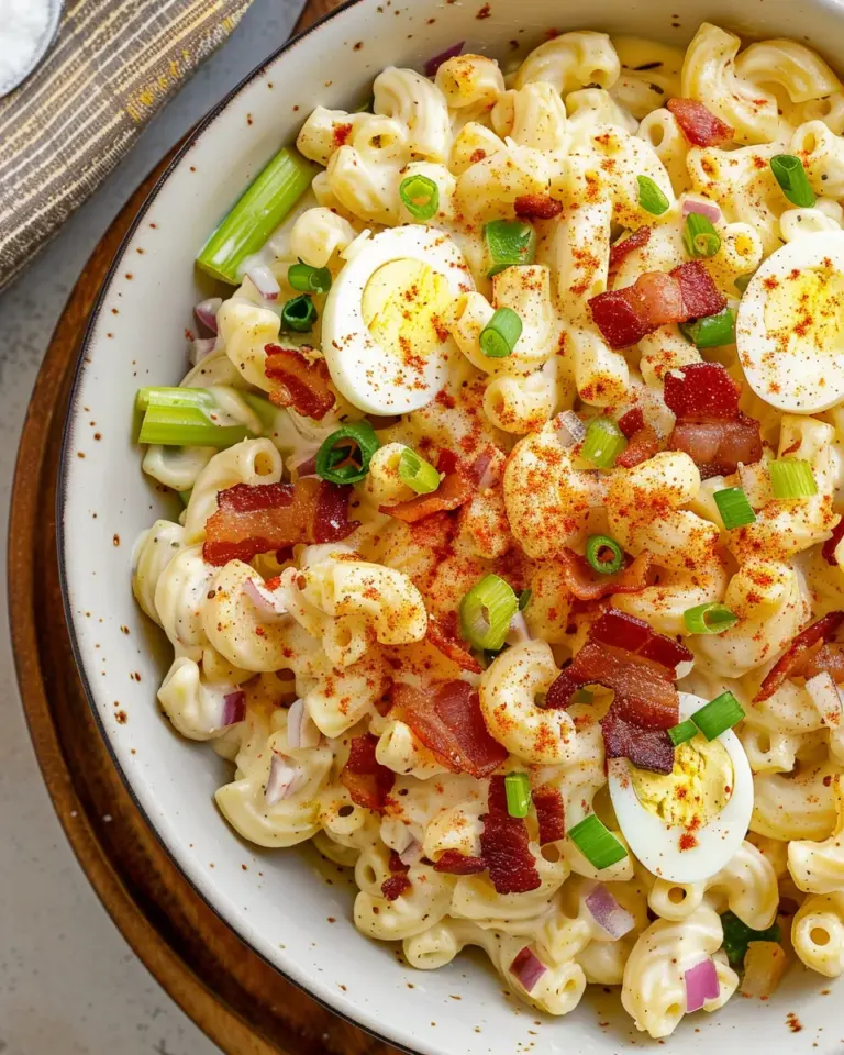 Creamy Deviled Egg Pasta Salad