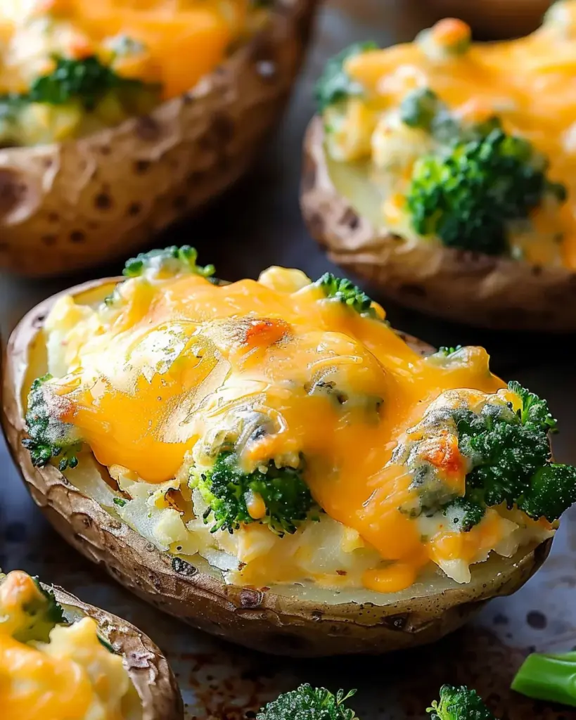 Broccoli Cheddar Twice Baked Potatoes 6 3 1 35