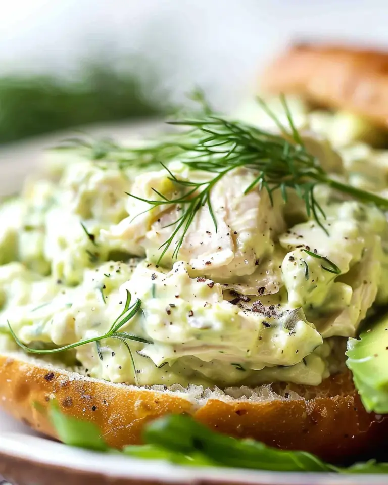 Healthy Greek Yogurt Avocado Chicken Salad Recipe