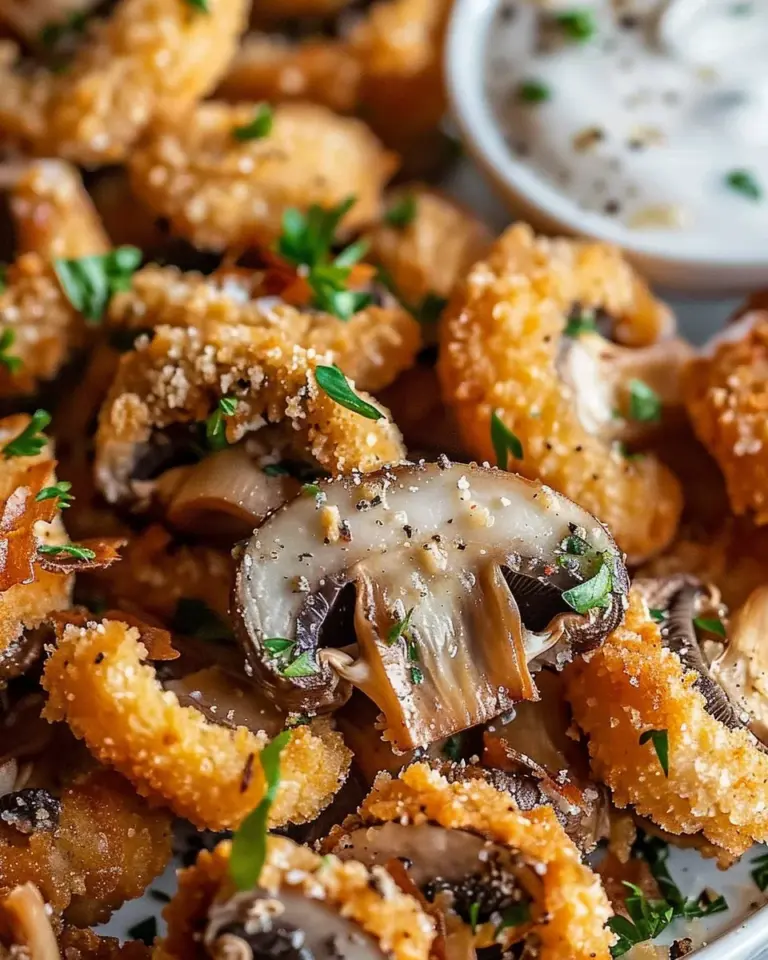 Air Fryer Ranch Mushrooms