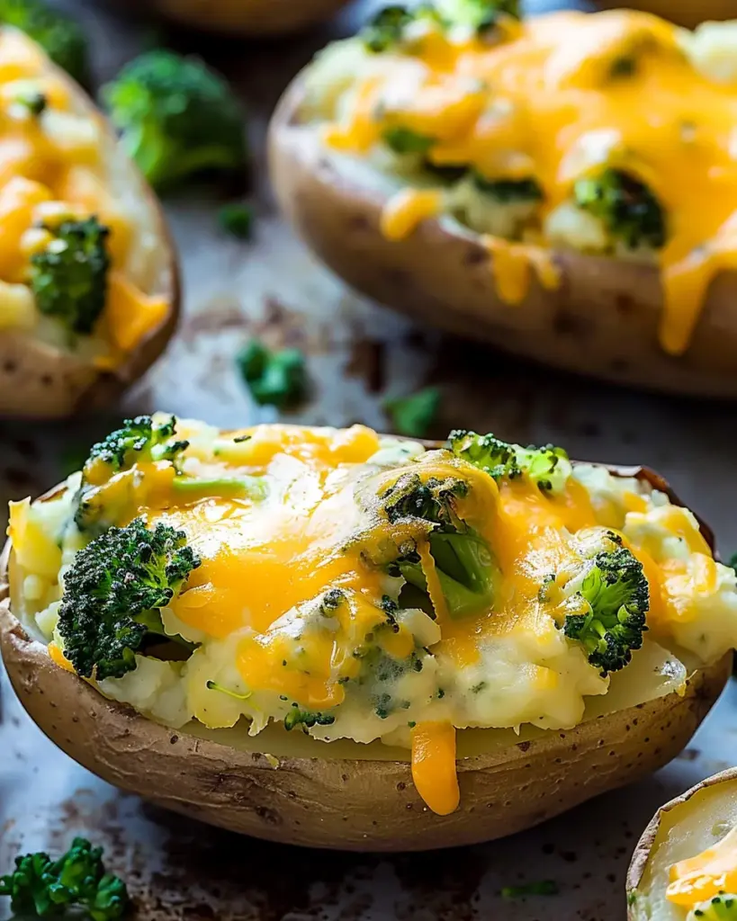 Broccoli Cheddar Twice Baked Potatoes 7 3 4 4