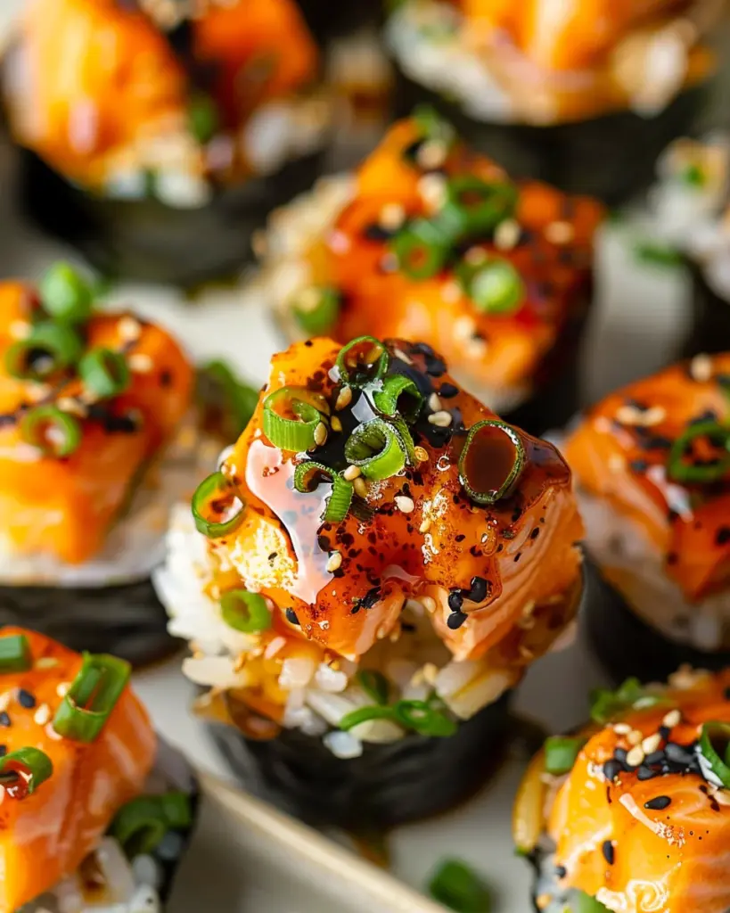 Easy Baked Salmon Sushi Cups (Viral Recipe)