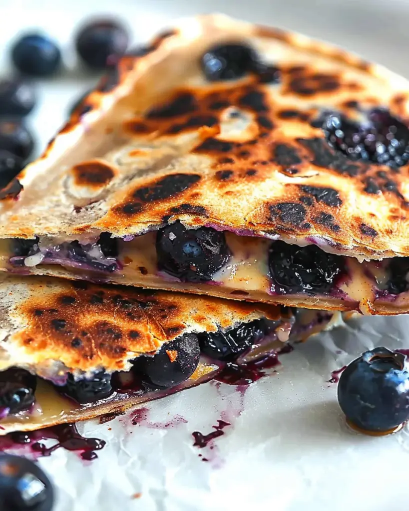 Blueberry Breakfast Quesadilla