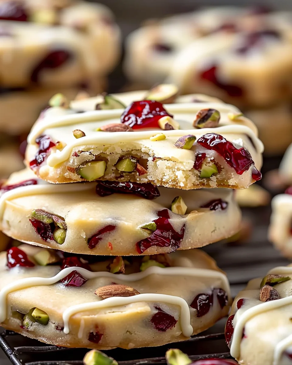 Cranberry Pistachio Shortbread Cookies: The Holiday Cookie That Actually Looks Fancy
