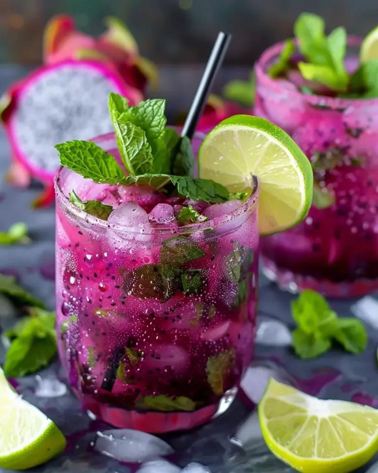 Dragon Fruit Juice Mojito Recipe