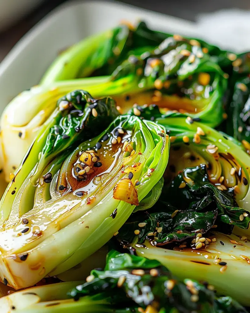 Baby Bok Choy with Soy Sauce and Garlic