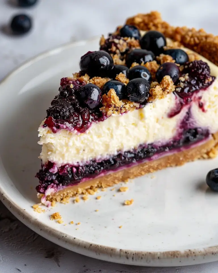 Blueberry Crumble Cheesecake