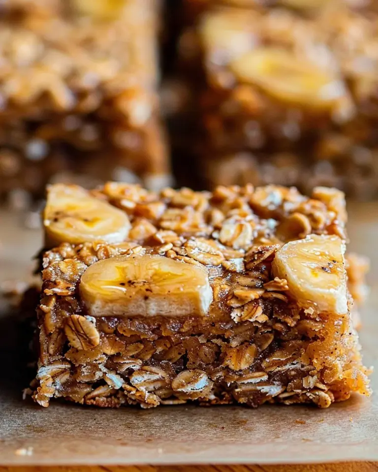 Banana Oatmeal Bars