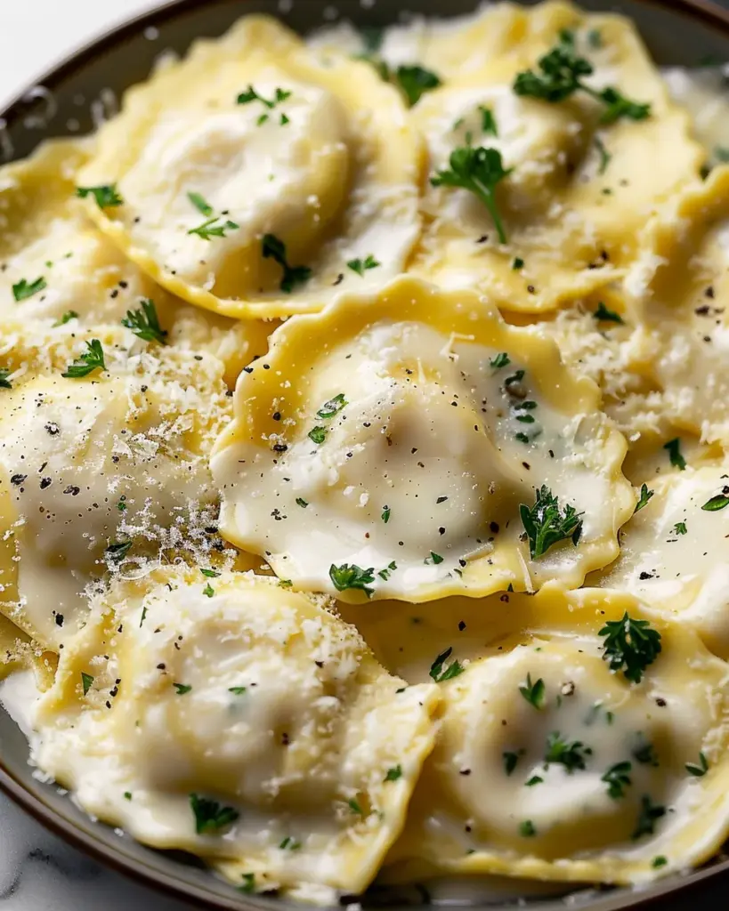 White Wine Cream Sauce for Ravioli
