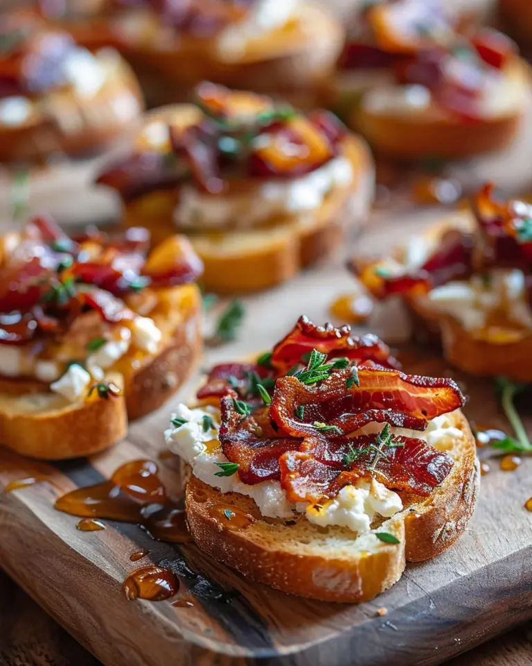 Million Dollar Bacon Crostini